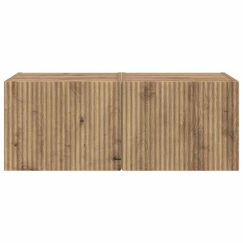 TV стенен шкаф 2 pcs Дъб Артизан 39 x 31 x 29,5 см