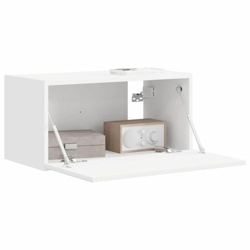 TV стенен шкаф Бяло 60 x 31 x 29,5 см Инженерно дърво