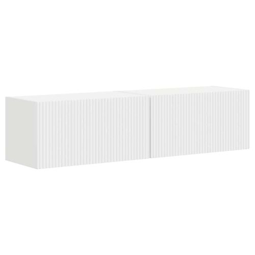 TV стенен шкаф 2 pcs Бяло 60 x 31 x 29,5 см Инженерно дърво