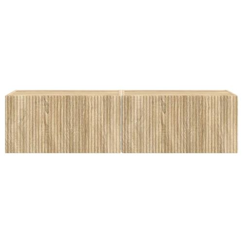 TV стенен шкаф 2 pcs Сонома 60 x 31 x 29,5 см Инженерно дърво