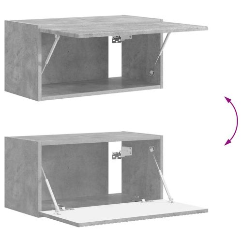 TV стенен шкаф 2 pcs Бетон 60 x 31 x 29,5 см Инженерно дърво