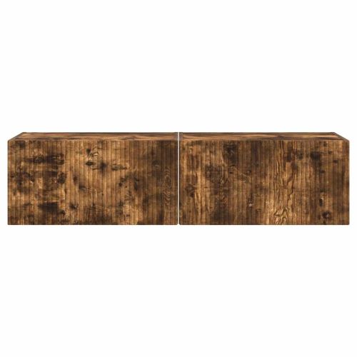 TV стенен шкаф 2 pcs Димян дъб 60 x 31 x 29,5 см