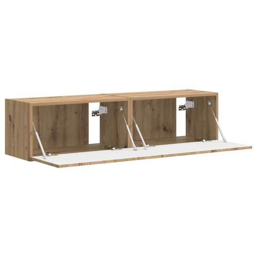 TV стенен шкаф 2 pcs Дъб Артизан 60 x 31 x 29,5 см