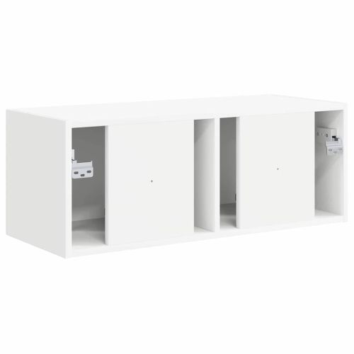 TV стенен шкаф Бяло 78,5 x 31 x 29,5 см Инженерно дърво