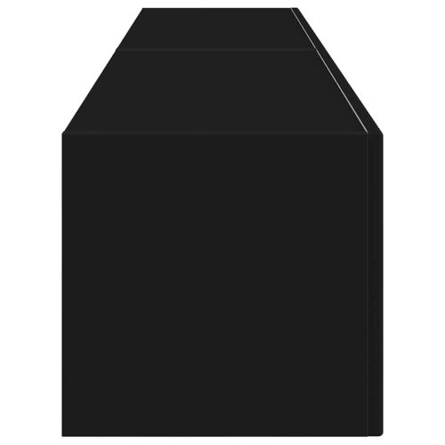 TV стенен шкаф 2 pcs Черно 78,5 x 31 x 29,5 см Инженерно дърво