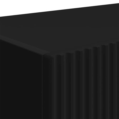 TV стенен шкаф 2 pcs Черно 78,5 x 31 x 29,5 см Инженерно дърво