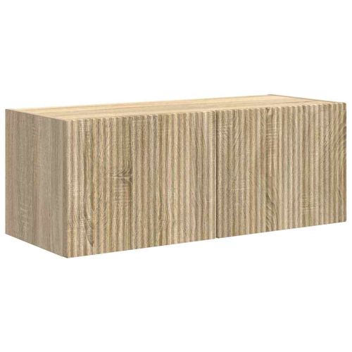 TV стенен шкаф 2 pcs Сонома 78,5 x 31 x 29,5 см Инженерно дърво