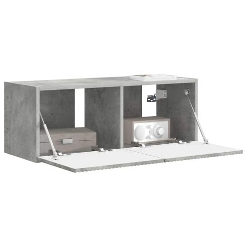 TV стенен шкаф Бетон 78,5 x 31 x 29,5 см Инженерно дърво