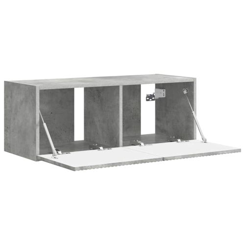 TV стенен шкаф Бетон 78,5 x 31 x 29,5 см Инженерно дърво