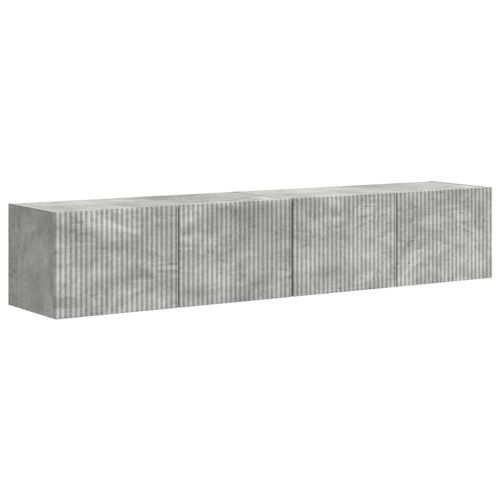TV стенен шкаф 2 pcs Бетон 78,5 x 31 x 29,5 см Инженерно дърво