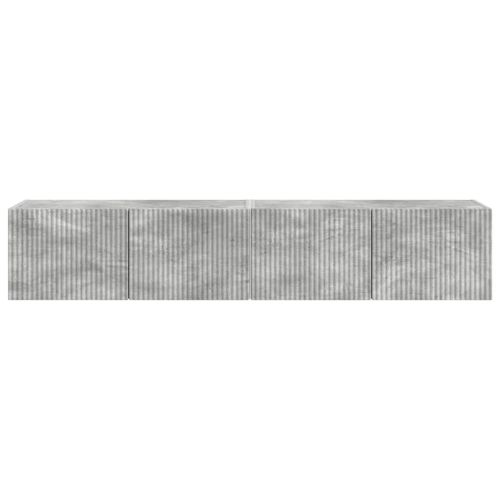 TV стенен шкаф 2 pcs Бетон 78,5 x 31 x 29,5 см Инженерно дърво