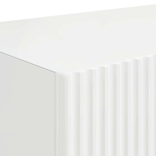 TV стенен шкаф Гланц бяло 78,5 x 31 x 29,5 см Инженерно дърво