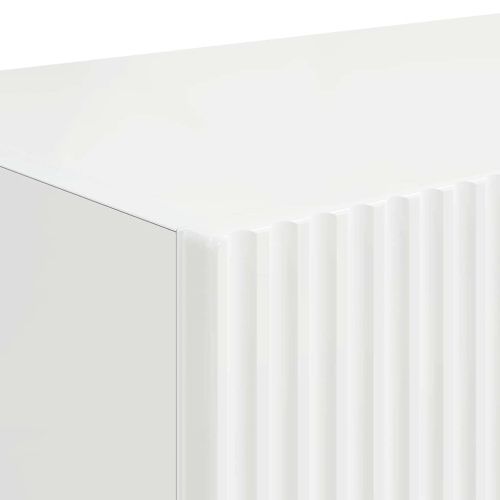 TV стенен шкаф 2 pcs Гланц бяло 78,5 x 31 x 29,5 см