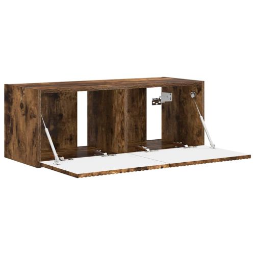 TV стенен шкаф Димян дъб 78,5 x 31 x 29,5 см Инженерно дърво