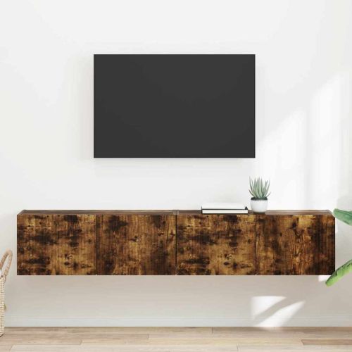 TV стенен шкаф 2 pcs Димян дъб 78,5 x 31 x 29,5 см