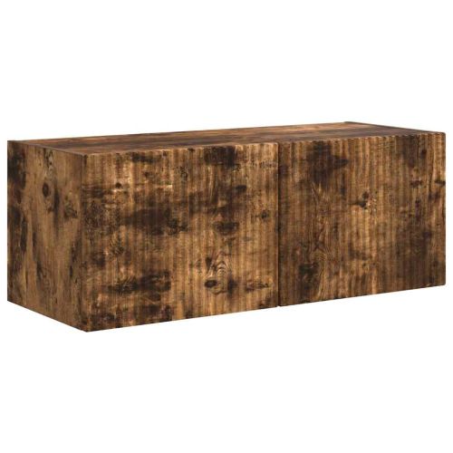 TV стенен шкаф 2 pcs Димян дъб 78,5 x 31 x 29,5 см