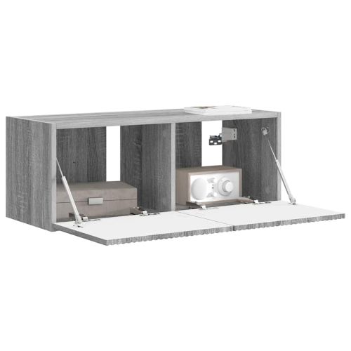 TV стенен шкаф Сив Сонома 78,5 x 31 x 29,5 см Инженерно дърво