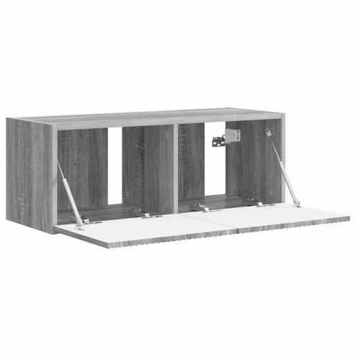 TV стенен шкаф Сив Сонома 78,5 x 31 x 29,5 см Инженерно дърво