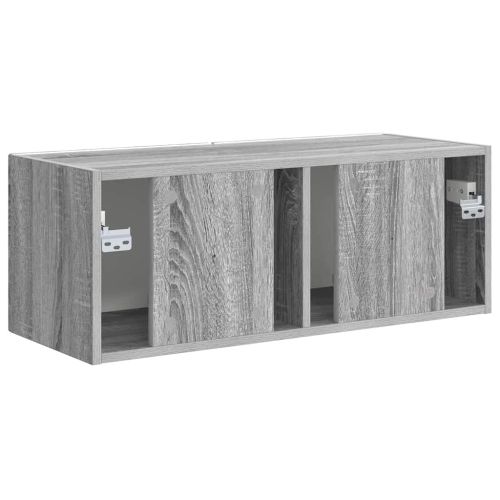 TV стенен шкаф Сив Сонома 78,5 x 31 x 29,5 см Инженерно дърво
