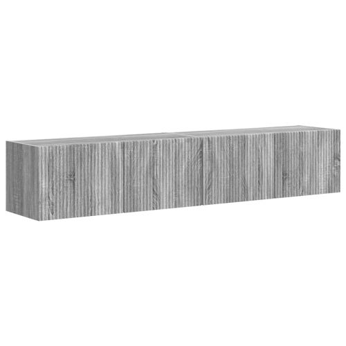 TV стенен шкаф 2 pcs Сив Сонома 78,5 x 31 x 29,5 см