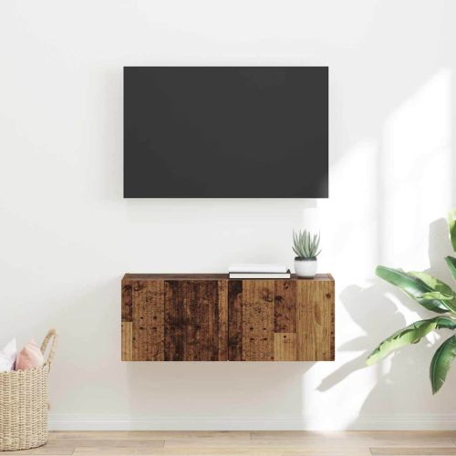 TV стенен шкаф Старо дърво 78,5 x 31 x 29,5 см Инженерно дърво