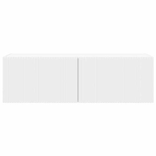 TV стенен шкаф Бяло 98 x 31 x 29,5 см Инженерно дърво
