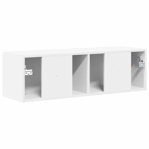 TV стенен шкаф Бяло 98 x 31 x 29,5 см Инженерно дърво