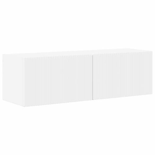 TV стенен шкаф 2 pcs Бяло 98 x 31 x 29,5 см Инженерно дърво