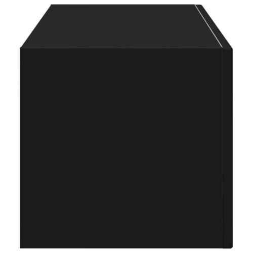 TV стенен шкаф Черно 98 x 31 x 29,5 см Инженерно дърво