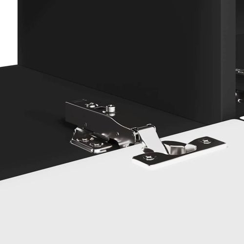TV стенен шкаф Черно 98 x 31 x 29,5 см Инженерно дърво
