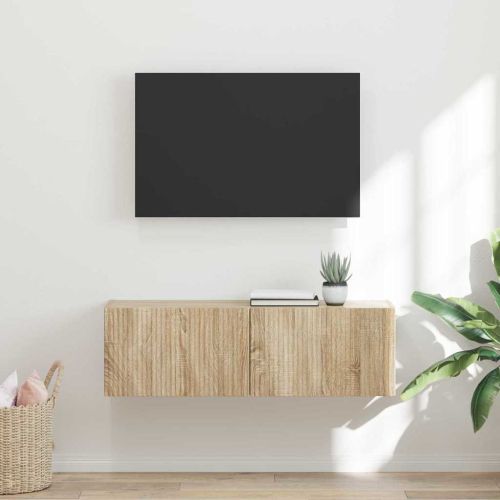 TV стенен шкаф Сонома 98 x 31 x 29,5 см Инженерно дърво