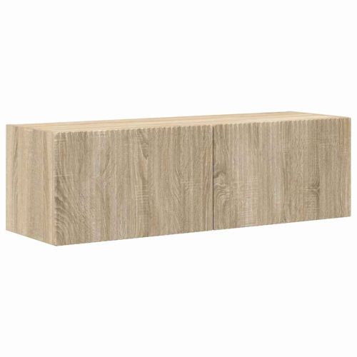 TV стенен шкаф 2 pcs Сонома 98 x 31 x 29,5 см Инженерно дърво