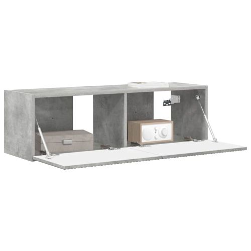 TV стенен шкаф Бетон 98 x 31 x 29,5 см Инженерно дърво
