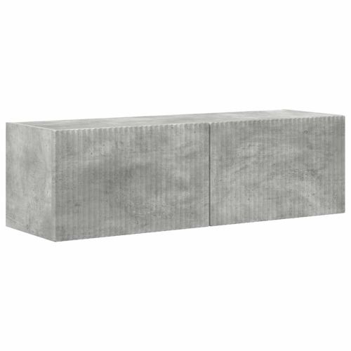 TV стенен шкаф 2 pcs Бетон 98 x 31 x 29,5 см Инженерно дърво