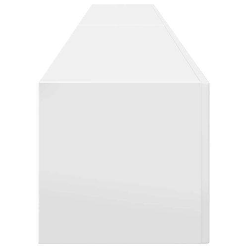 TV стенен шкаф 2 pcs Гланц бяло 98 x 31 x 29,5 см