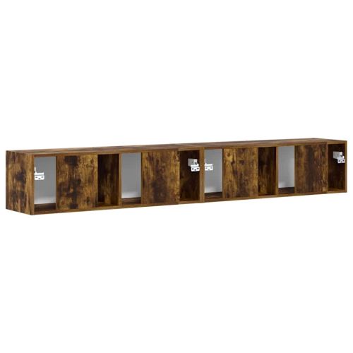 TV стенен шкаф 2 pcs Димян дъб 98 x 31 x 29,5 см