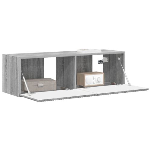 TV стенен шкаф Сив Сонома 98 x 31 x 29,5 см Инженерно дърво