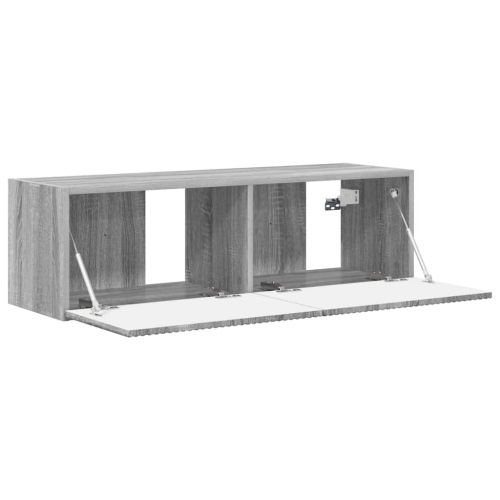 TV стенен шкаф Сив Сонома 98 x 31 x 29,5 см Инженерно дърво