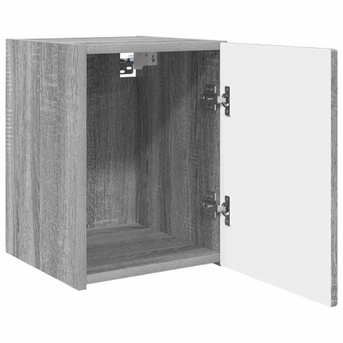 TV стенен шкаф 2 pcs Сив Сонома 30 x 31 x 40 см Инженерно дърво