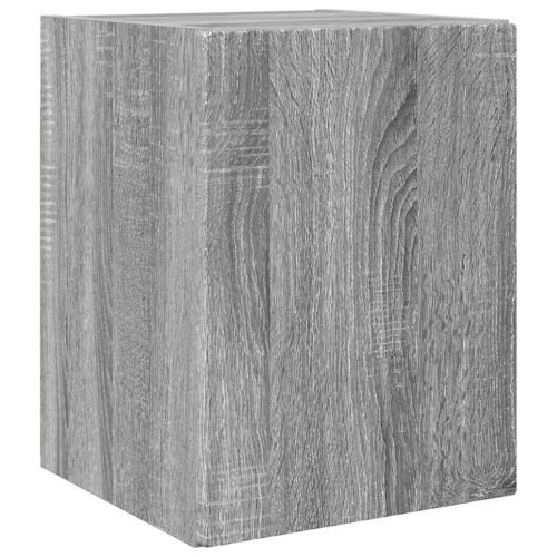 TV стенен шкаф 2 pcs Сив Сонома 30 x 31 x 40 см Инженерно дърво