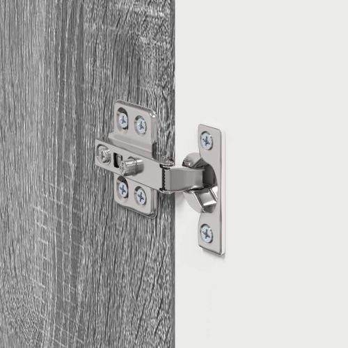 TV стенен шкаф 2 pcs Сив Сонома 30 x 31 x 40 см Инженерно дърво