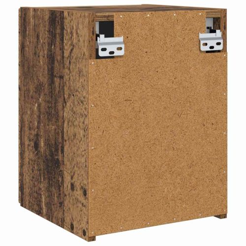 TV стенен шкаф 2 pcs Старо дърво 30 x 31 x 40 см
