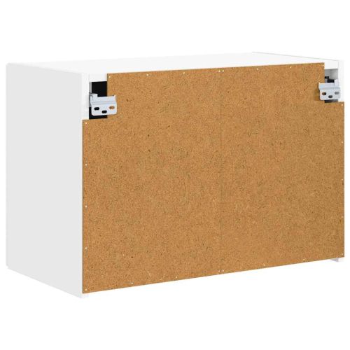 TV стенен шкаф Бяло 59,5 x 31 x 40 см Инженерно дърво
