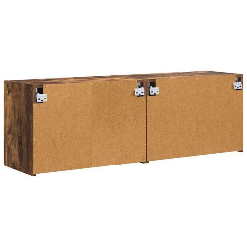 TV стенен шкаф 2 pcs Димян дъб 59,5 x 31 x 40 см