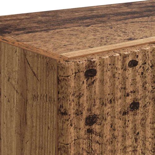 TV стенен шкаф 2 pcs Старо дърво 59,5 x 31 x 40 см