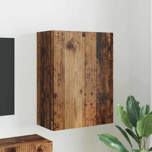 TV стенен шкаф Старо дърво 59,5 x 31 x 80 см Инженерно дърво