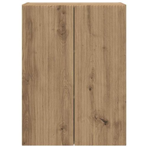 TV стенен шкаф Дъб 59,5 x 31 x 80 см Инженерно дърво