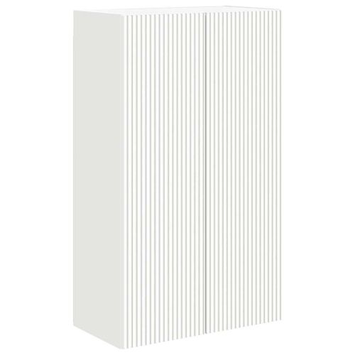TV стенен шкаф Бяло 59,5 x 31 x 100 см Инженерно дърво