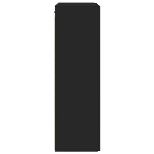 TV стенен шкаф Черно 59,5 x 31 x 100 см Инженерно дърво