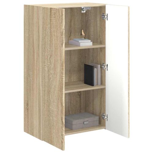 TV стенен шкаф Сонома дъб 59,5 x 31 x 100 см Инженерно дърво